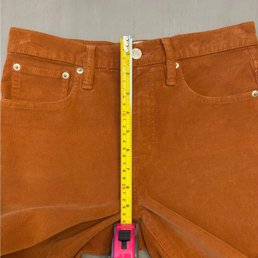 J. Crew Corduroy Pants Womens 27 Brown Rust Vintage Straight Stretch Preppy Boho